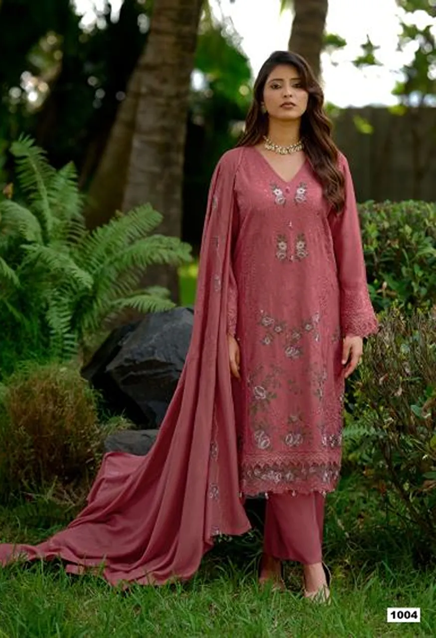 Deepsy Elaf Pashmina Vol 1 Pakistani Viscose Pashmina Embroidered Salwar Kameez Catalog — Wholesale Salwar Suits, Deepsy Suit wholesale from Surat — Photo 5