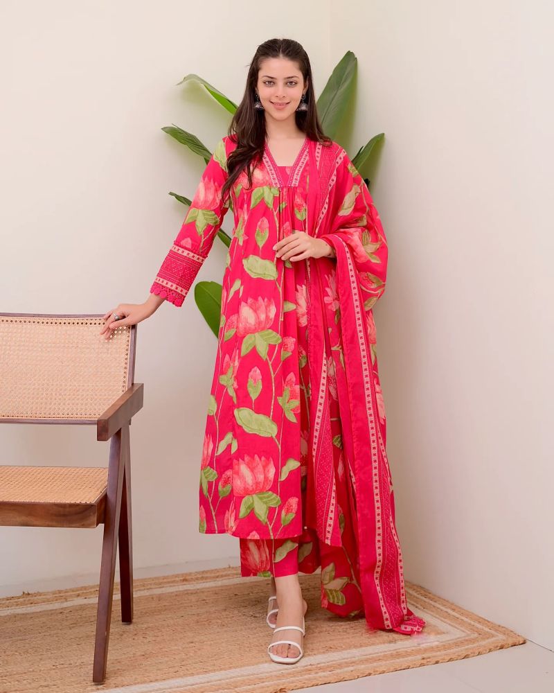 Dhruvi 536 To 538 Viscose Printed Kurti With Bottom Dupatta Catalog — Wholesale Kurtis, Vardan Ethnic wholesale from Surat — Photo 3