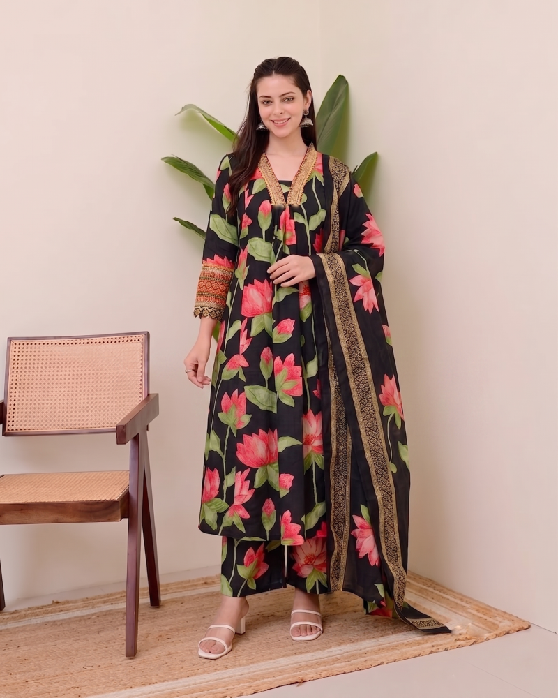 Dhruvi 536 To 538 Viscose Printed Kurti With Bottom Dupatta Catalog — Wholesale Kurtis, Vardan Ethnic wholesale from Surat — Photo 6