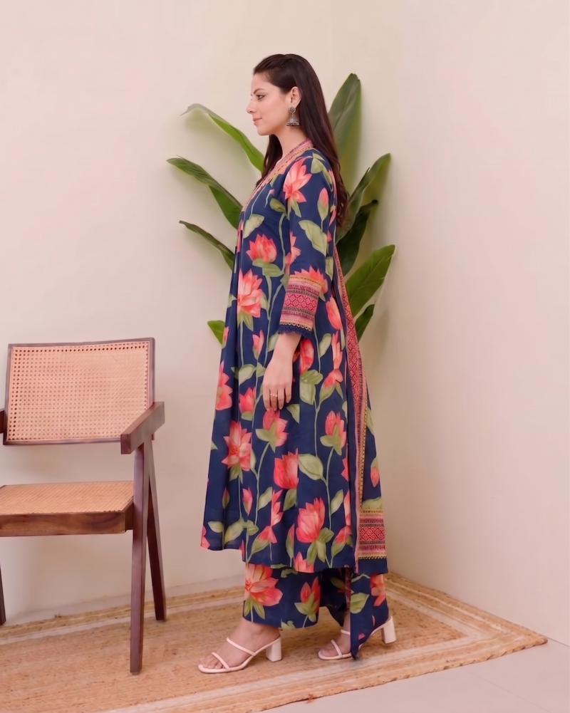Dhruvi 536 To 538 Viscose Printed Kurti With Bottom Dupatta Catalog — Wholesale Kurtis, Vardan Ethnic wholesale from Surat — Photo 8