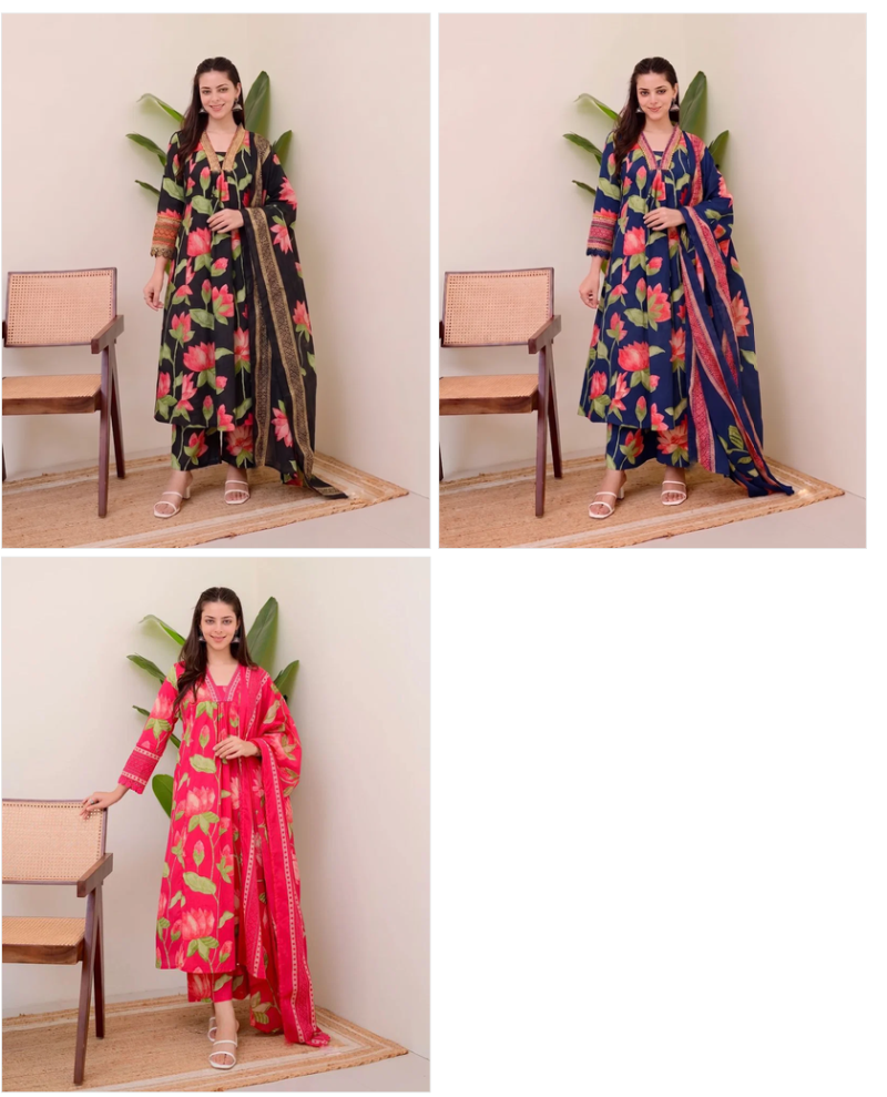 Dhruvi 536 To 538 Viscose Printed Kurti With Bottom Dupatta Catalog — Wholesale Kurtis, Vardan Ethnic wholesale from Surat — Photo 10