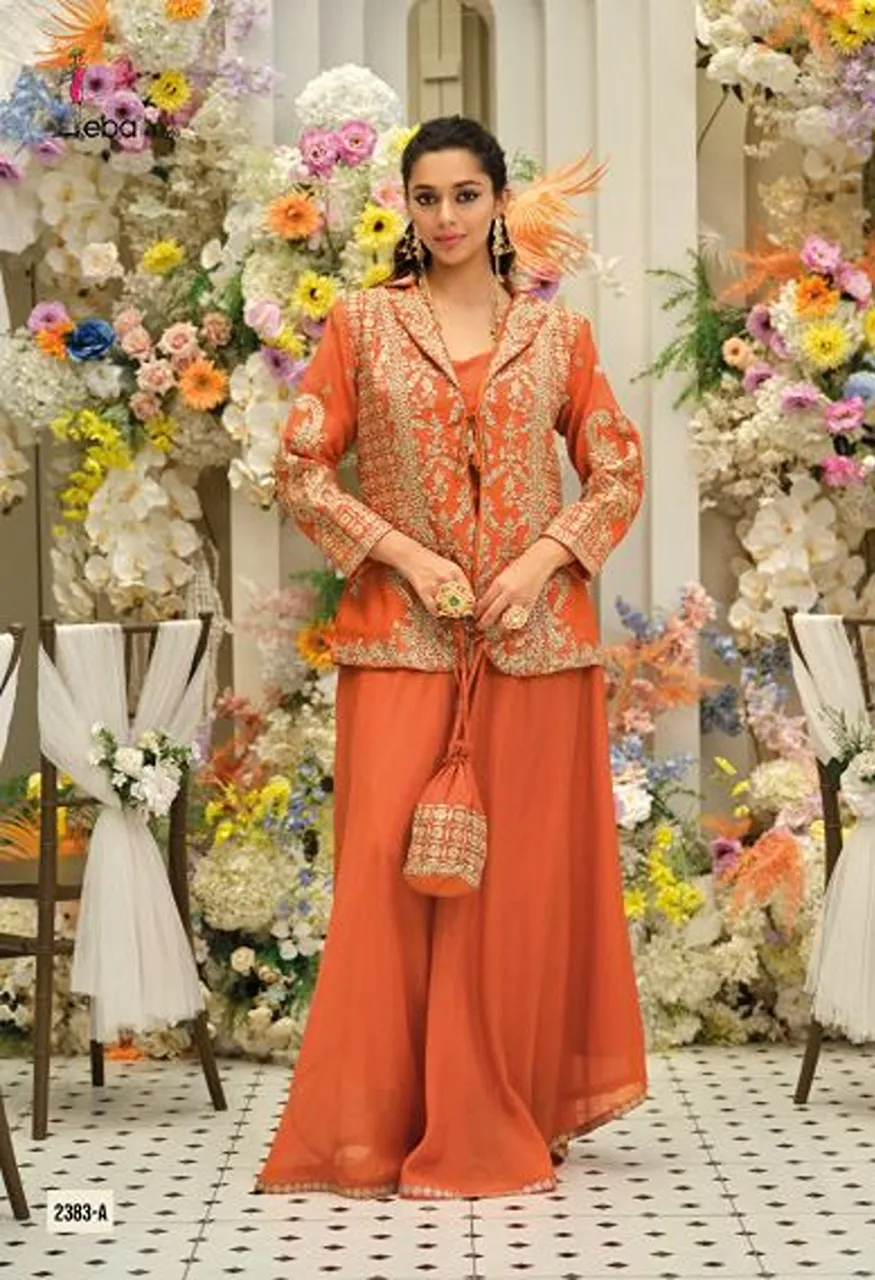 Eba Belina Chinon Embroidered Designer Western Wear Catalog — Wholesale Salwar Suits, Eba Lifestyle wholesale from Surat — Photo 4