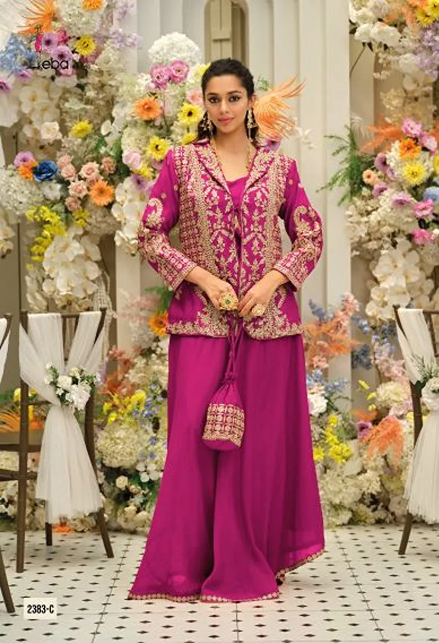 Eba Belina Chinon Embroidered Designer Western Wear Catalog — Wholesale Salwar Suits, Eba Lifestyle wholesale from Surat — Photo 2