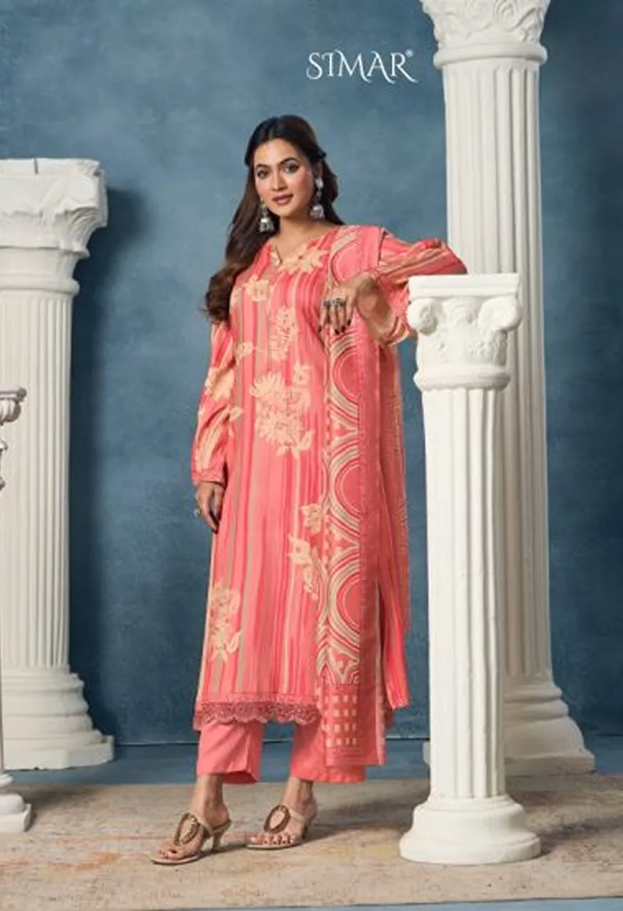 Glossy Simar Avantika Viscose Pashmina Digital Print Embroidered Salwar Kameez Catalog — Wholesale Salwar Suits, Glossy wholesale from Surat — view 2