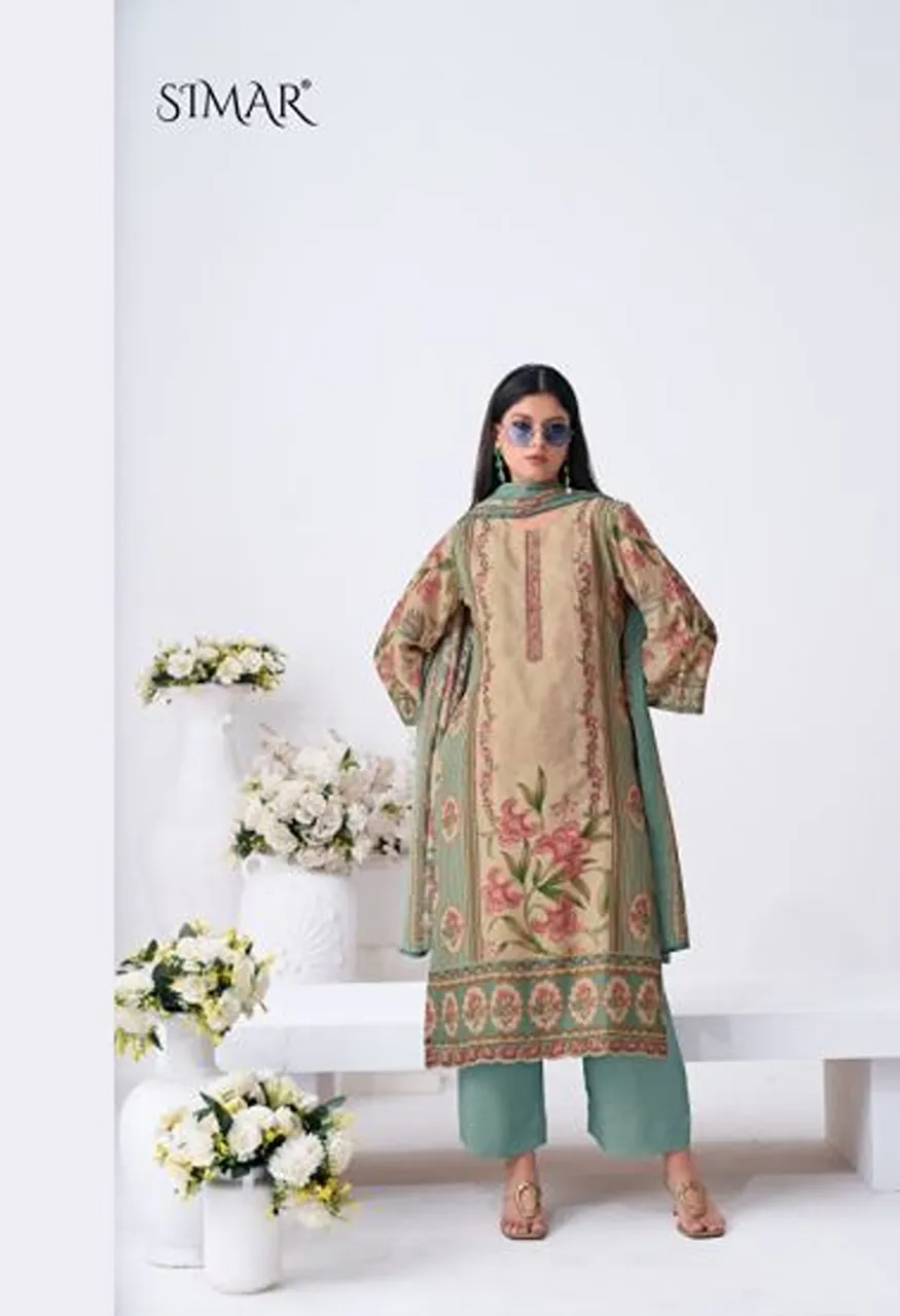 Glossy Simar Florika Viscose Pashmina Digital Print Embroidered Salwar Kameez Catalog — Wholesale Salwar Suits, Glossy wholesale from Surat — Photo 5