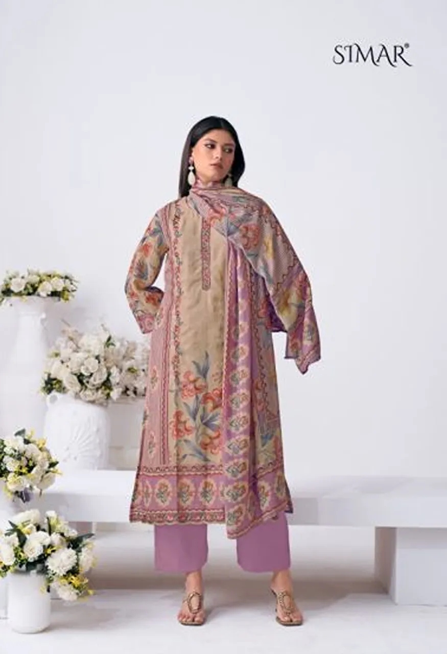 Glossy Simar Florika Viscose Pashmina Digital Print Embroidered Salwar Kameez Catalog — Wholesale Salwar Suits, Glossy wholesale from Surat — Photo 3