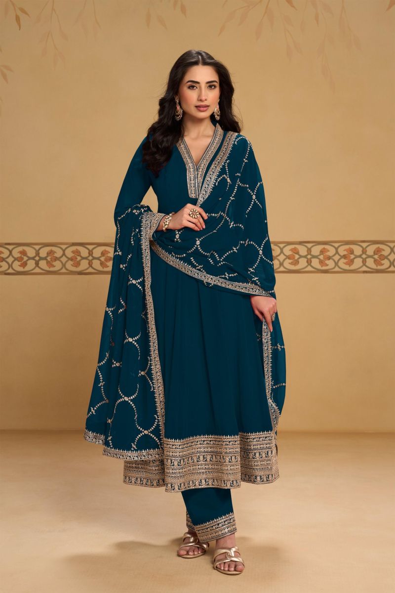 Gulkayra Mehfil Readymade Georgette Embroidered Designer Salwar Kameez Suit Catalog — Wholesale Salwar Suits, Gulkayra wholesale from Surat — view 2
