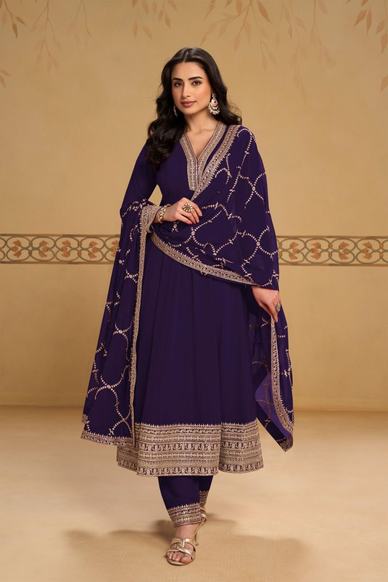 Gulkayra Mehfil Readymade Georgette Embroidered Designer Salwar Kameez Suit Catalog