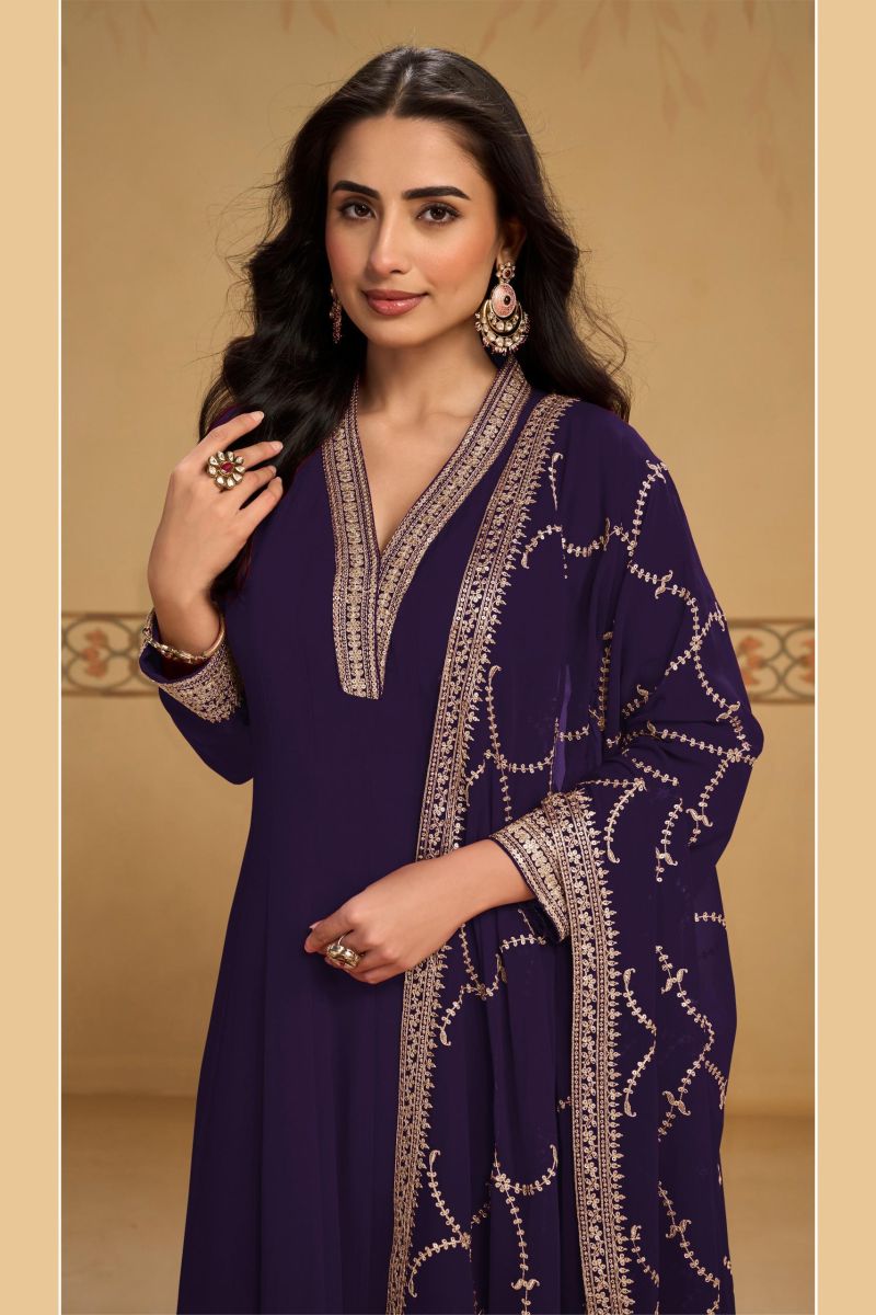 Gulkayra Mehfil Readymade Georgette Embroidered Designer Salwar Kameez Suit Catalog — Wholesale Salwar Suits, Gulkayra wholesale from Surat — view 5