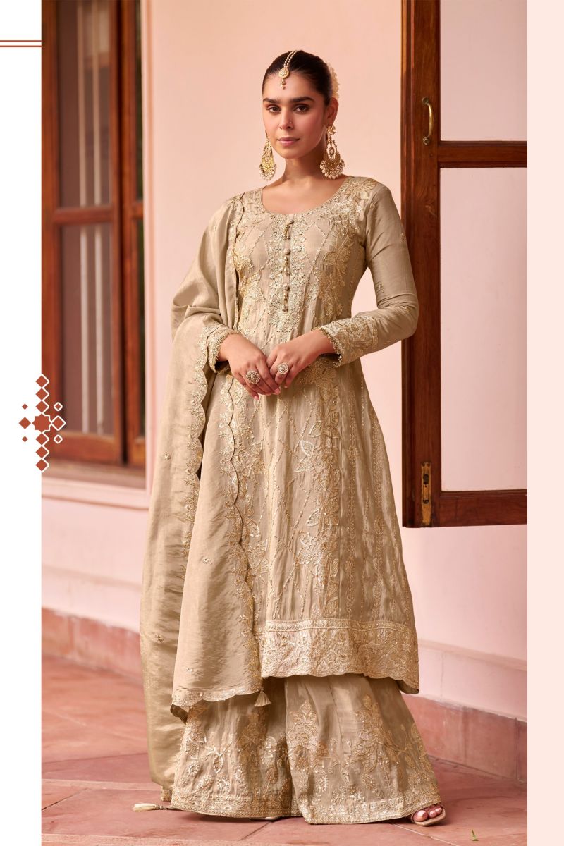 Gulkayra Zeenat Real Simar Silk Embroidered Designer Salwar Kameez Collection — Wholesale Salwar Suits, Gulkayra wholesale from Surat — view 2
