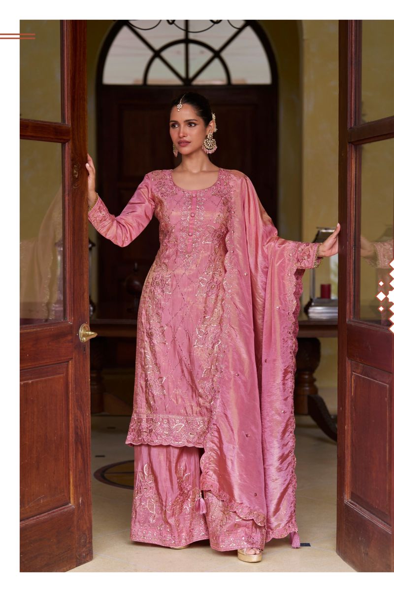 Gulkayra Zeenat Real Simar Silk Embroidered Designer Salwar Kameez Collection — Wholesale Salwar Suits, Gulkayra wholesale from Surat — view 5
