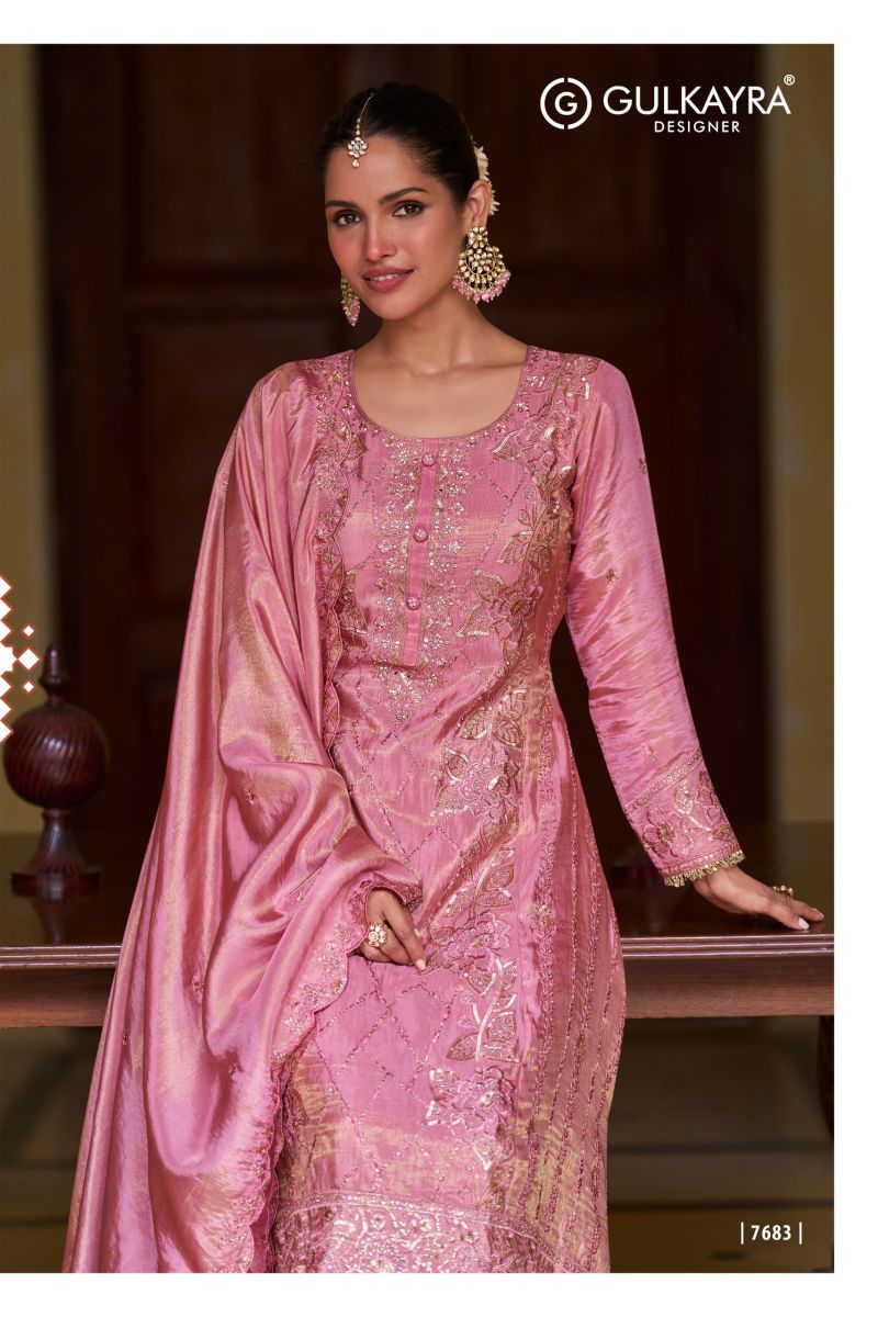 Gulkayra Zeenat Real Simar Silk Embroidered Designer Salwar Kameez Collection