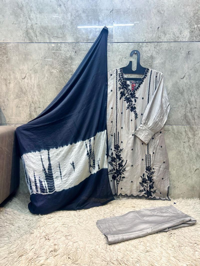 Hoor Tex 981 A To D Rayon Satin Embroidered Designer Salwar Kameez Catalog — Wholesale Pakistani Suits, hoor Tex wholesale from Surat — Photo 7