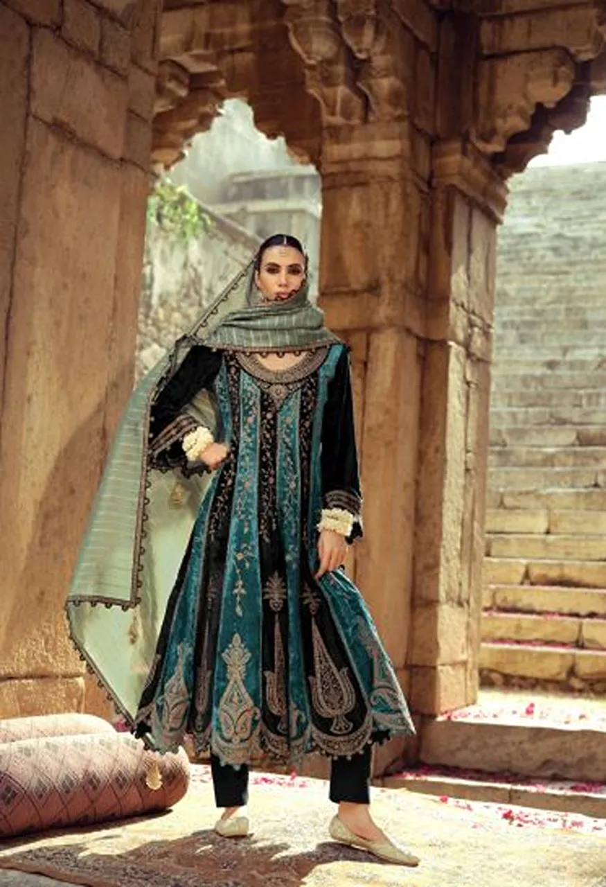 Ibiza Anarkali Vol 3 Viscose Velvet Embroidered Designer Salwar Kameez Collection — Wholesale Salwar Suits, Ibiza wholesale from Surat — Photo 3