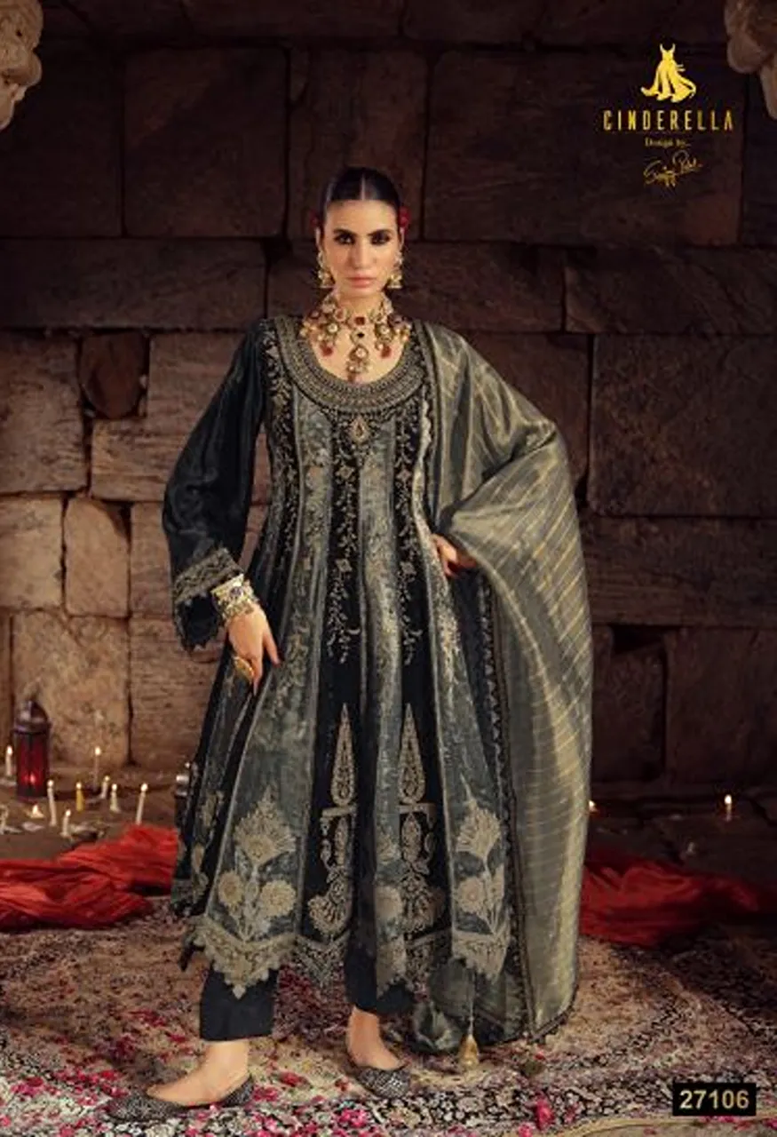 Ibiza Anarkali Vol 3 Viscose Velvet Embroidered Designer Salwar Kameez Collection — Wholesale Salwar Suits, Ibiza wholesale from Surat — Photo 2