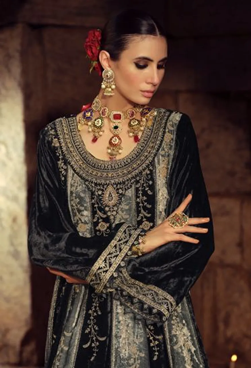 Ibiza Anarkali Vol 3 Viscose Velvet Embroidered Designer Salwar Kameez Collection