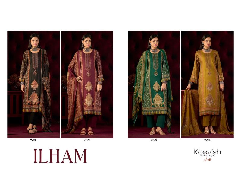Kaavish Ilham Viscose Pashmina Digital Print Embroidered Salwar Kameez Catalog — Wholesale Salwar Suits, Kaavish wholesale from Surat — view 6