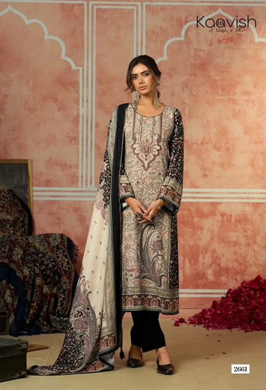 Kaavish Khwaab Viscose Pashmina Digital Print Hand Work Salwar Kameez Catalog — Wholesale Salwar Suits, Kaavish wholesale from Surat — Photo 4