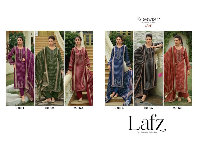 Kaavish Lafz Viscose Pashmina Digital Print Embroidered Salwar Kameez Catalog — Wholesale Salwar Suits, Kaavish wholesale from Surat — Photo 9