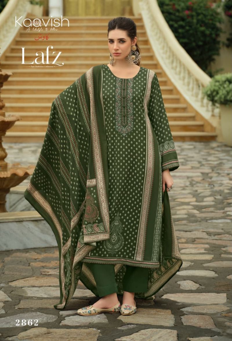 Kaavish Lafz Viscose Pashmina Digital Print Embroidered Salwar Kameez Catalog — Wholesale Salwar Suits, Kaavish wholesale from Surat — Photo 5