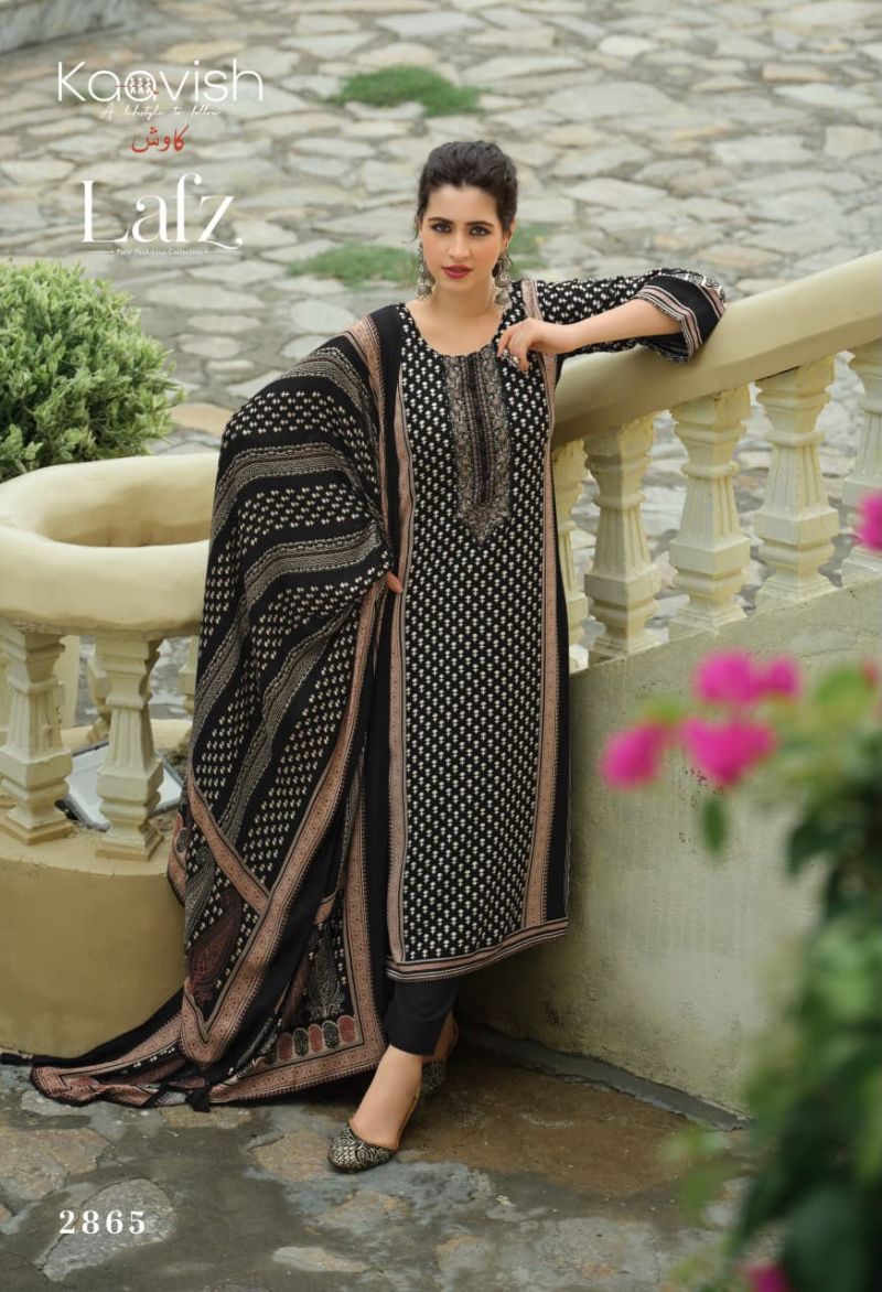 Kaavish Lafz Viscose Pashmina Digital Print Embroidered Salwar Kameez Catalog — Wholesale Salwar Suits, Kaavish wholesale from Surat — Photo 3