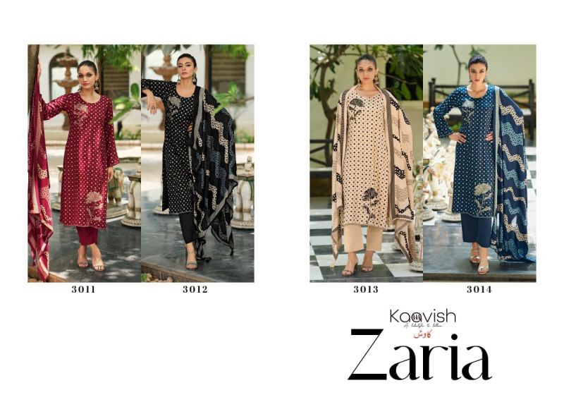 Kaavish Zaria Viscose Pashmina Digital Print Embroidered Salwar Kameez Catalog — Wholesale Salwar Suits, Kaavish wholesale from Surat — view 6