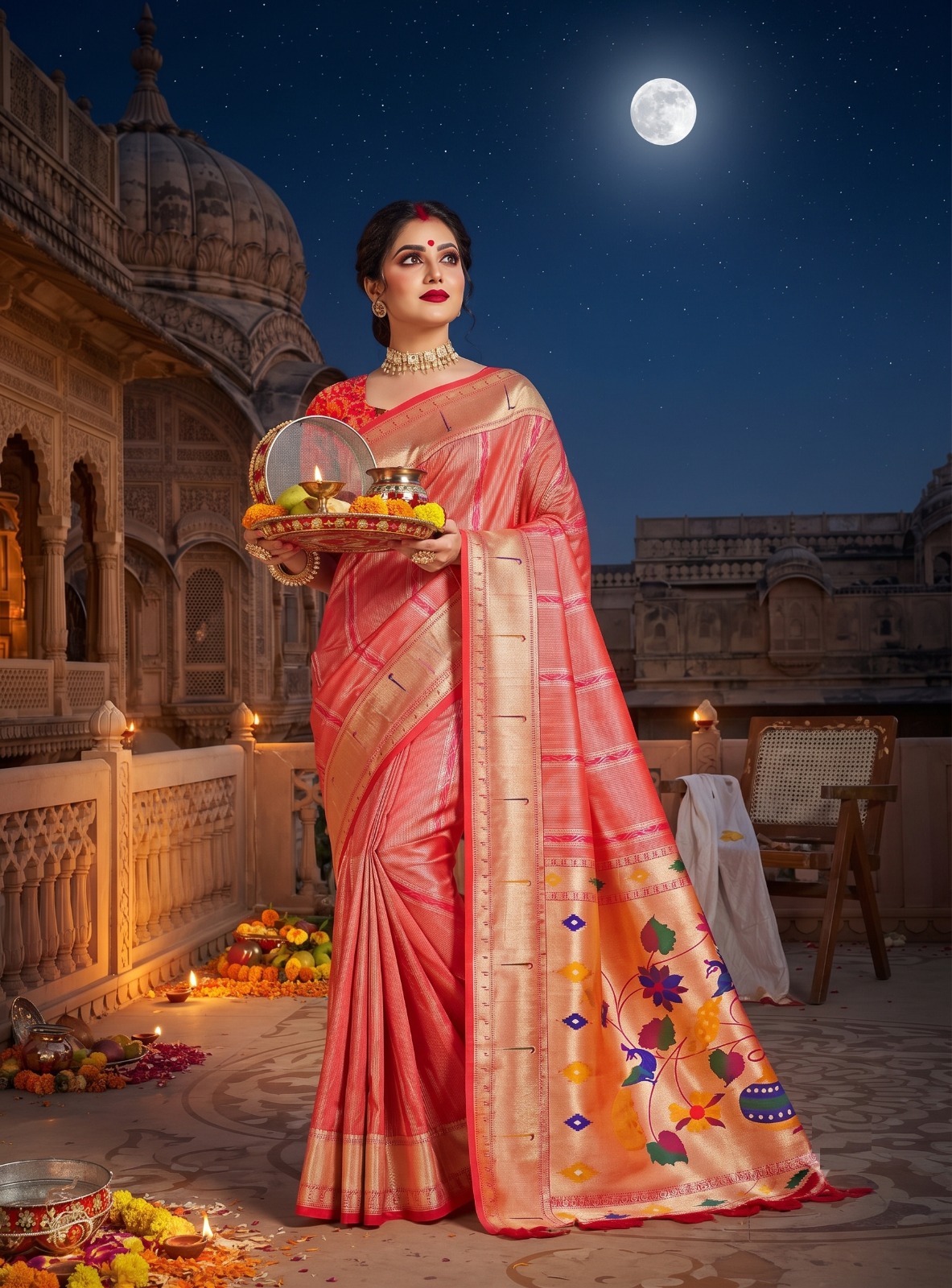 Karva Chauth 1 Karva Chauth Special Soft Silk Saree Collection — Festival Sarees, Vardan Ethnic wholesale from Surat — Photo 4