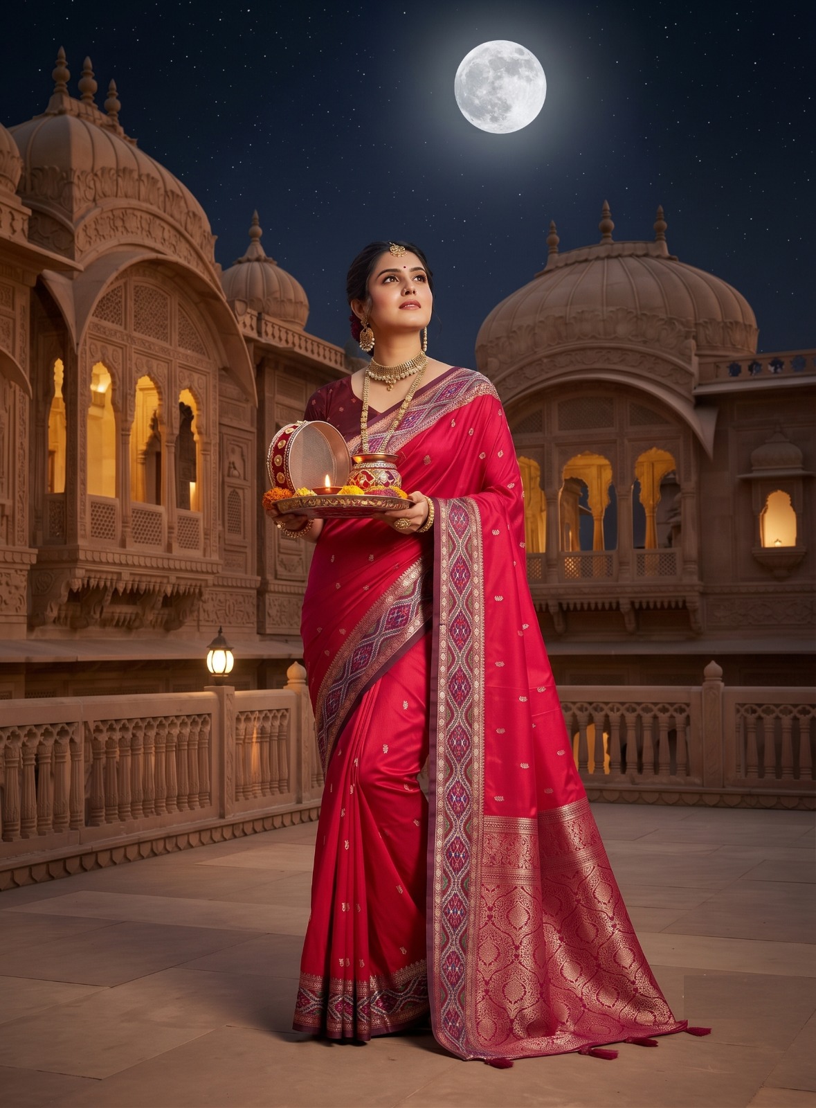 Karva Chauth 1 Karva Chauth Special Soft Silk Saree Collection — Festival Sarees, Vardan Ethnic wholesale from Surat — Photo 3