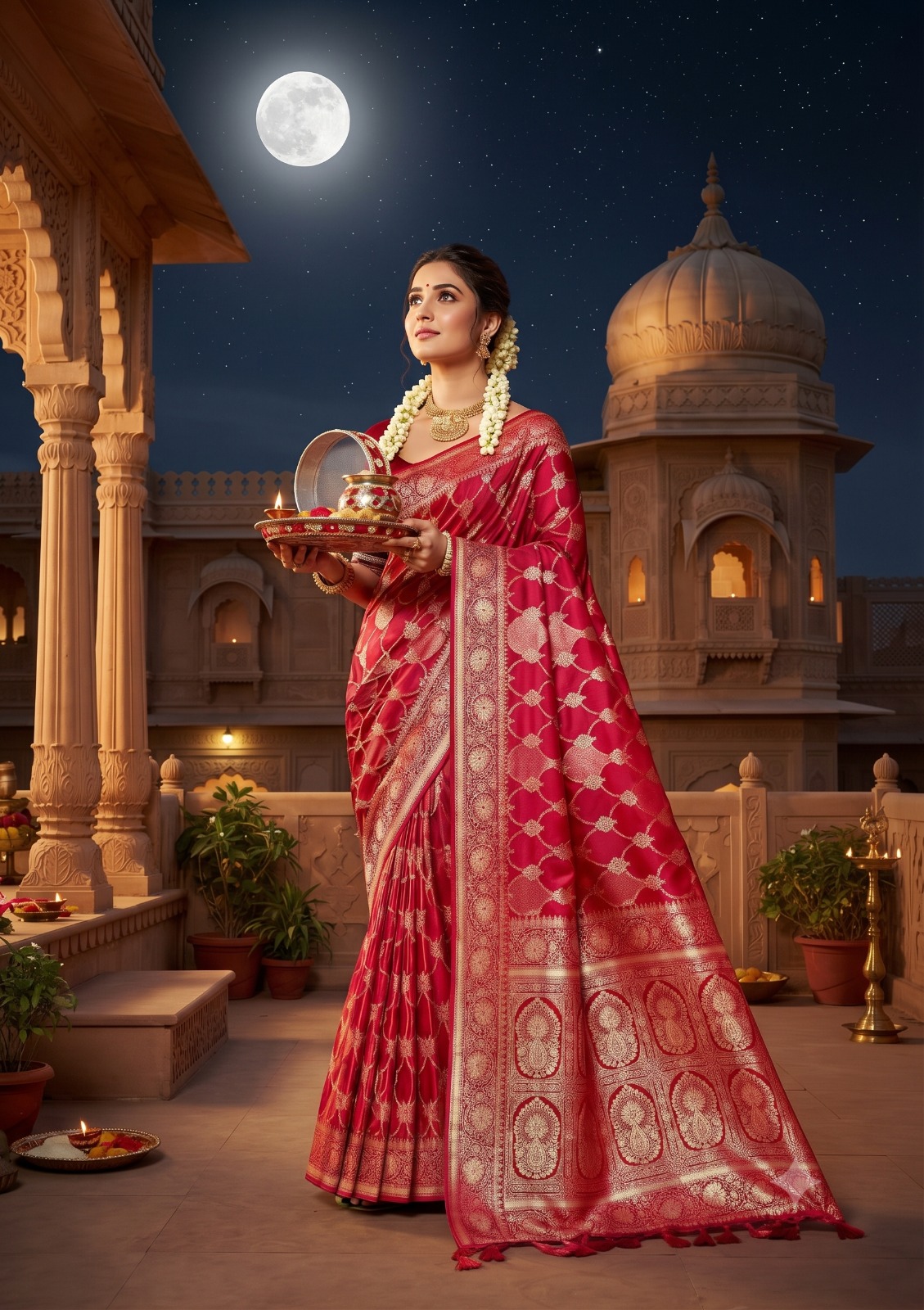 Karva Chauth 1 Karva Chauth Special Soft Silk Saree Collection — Festival Sarees, Vardan Ethnic wholesale from Surat — Photo 2