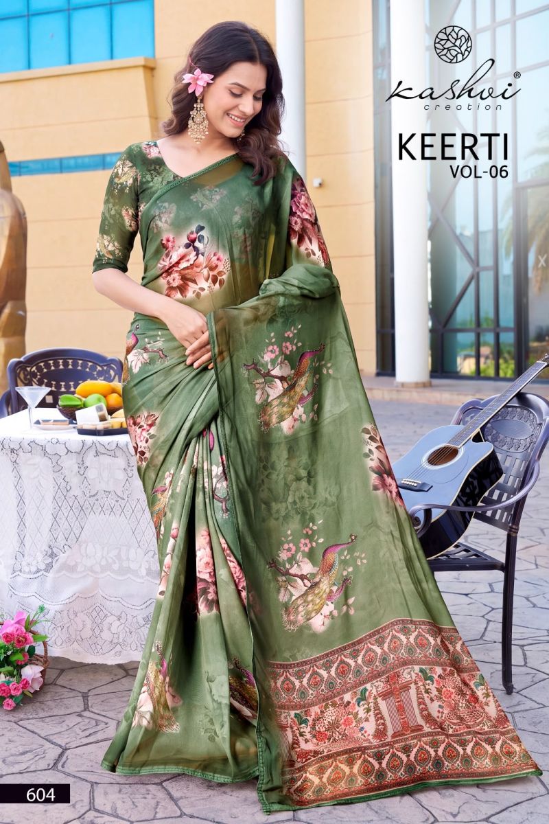 Kashvi Keerti Vol 6 Wholesale Raga Digital Printed Saree Collection