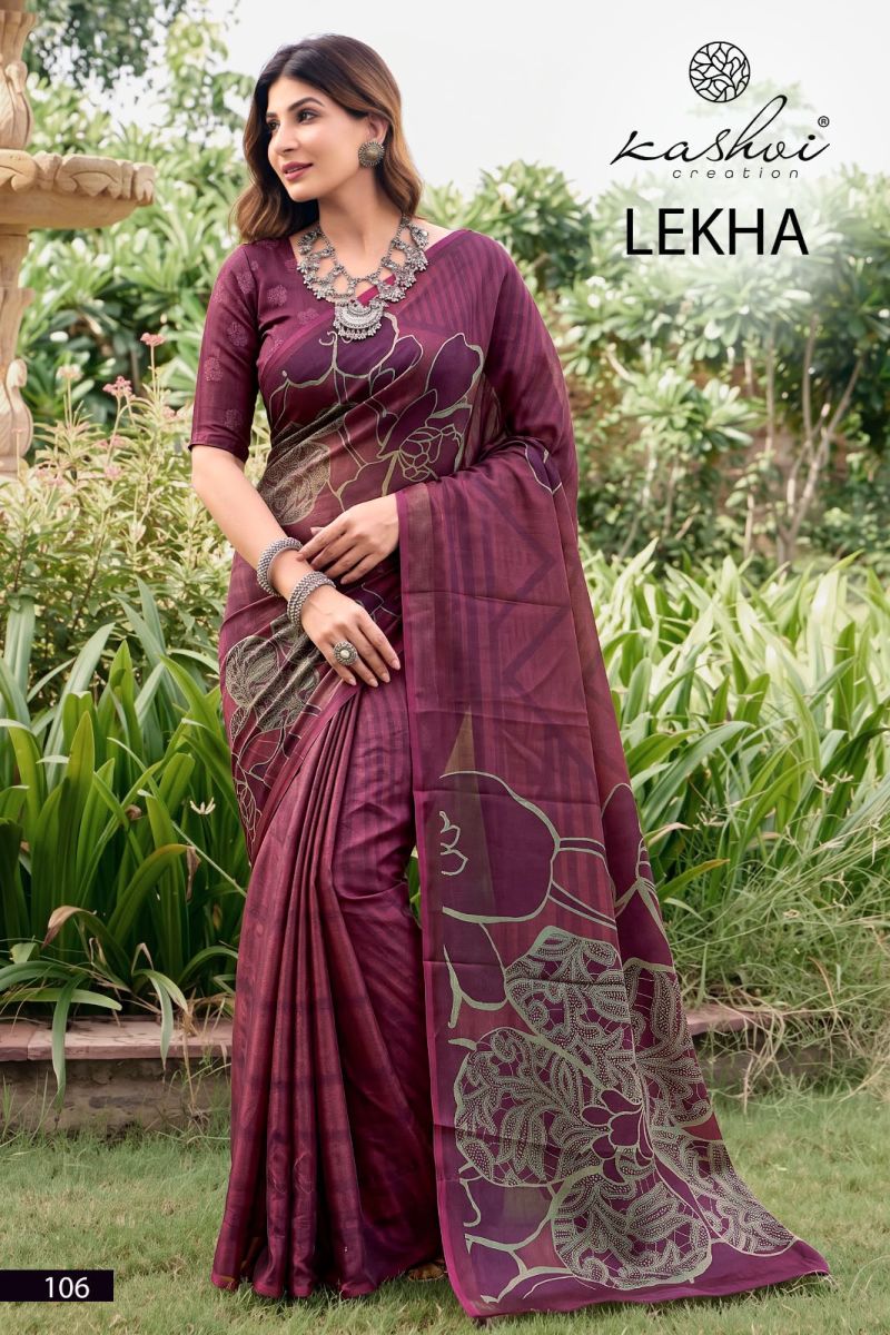 Kashvi Lekha Vol 1 Wholesale Georgette Printed Saree Catalog — Festival Sarees, Kashvi Creation wholesale from Surat — Photo 5