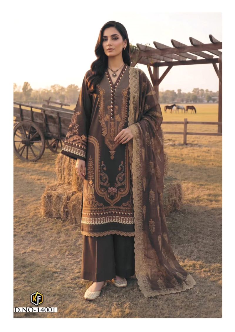 Keval Kaneez Vol 14 Cotton Printed Karachi Dress material Collection — Wholesale Salwar Suits, Keval Fab wholesale from Surat — Photo 4