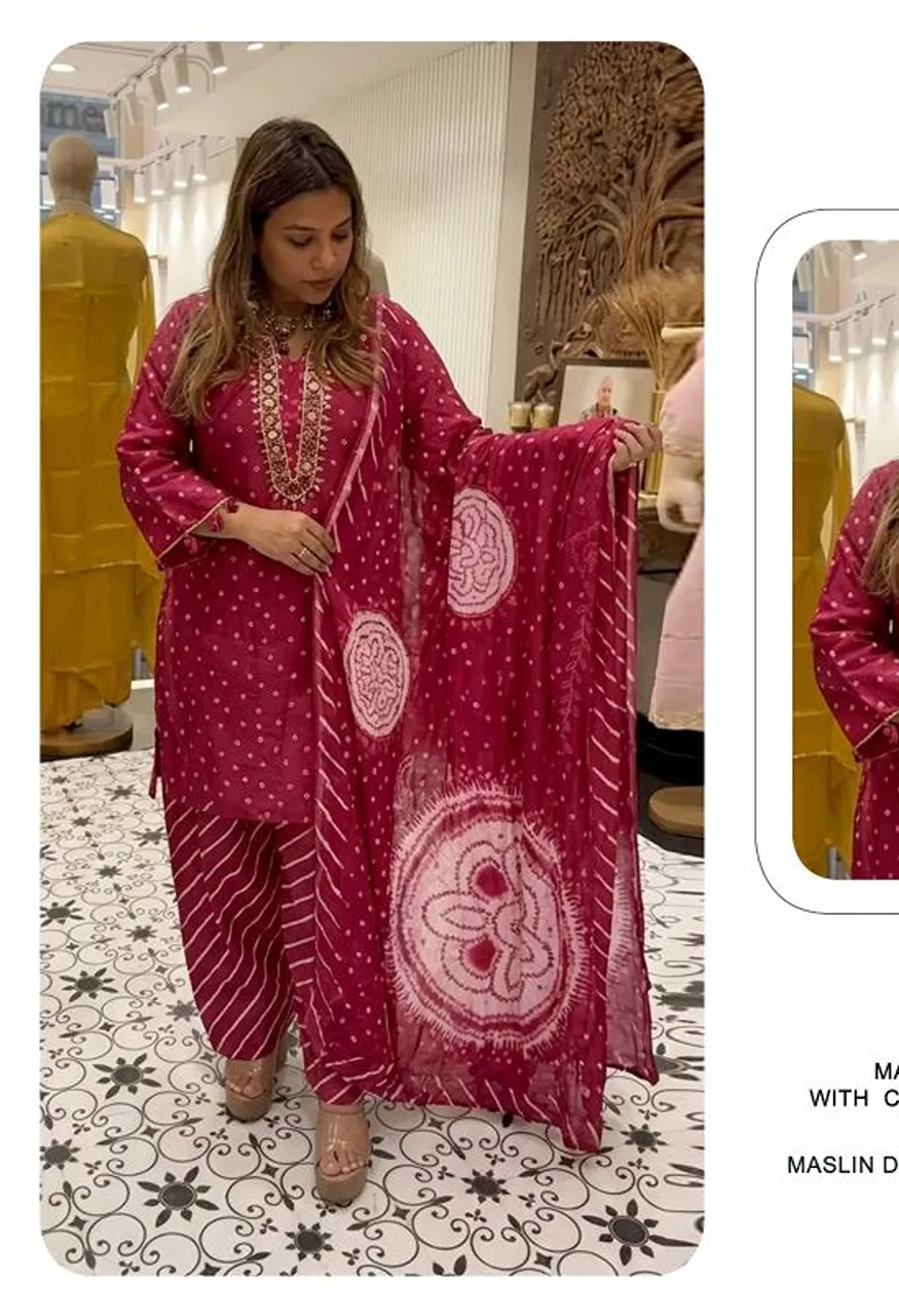 Khas 169 A To C Maslin Digital Print Designer Salwar Kameez Catalog — Wholesale Salwar Suits, Khash Fashion wholesale from Surat — view 2
