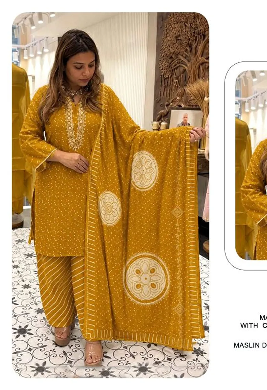 Khas 169 A To C Maslin Digital Print Designer Salwar Kameez Catalog
