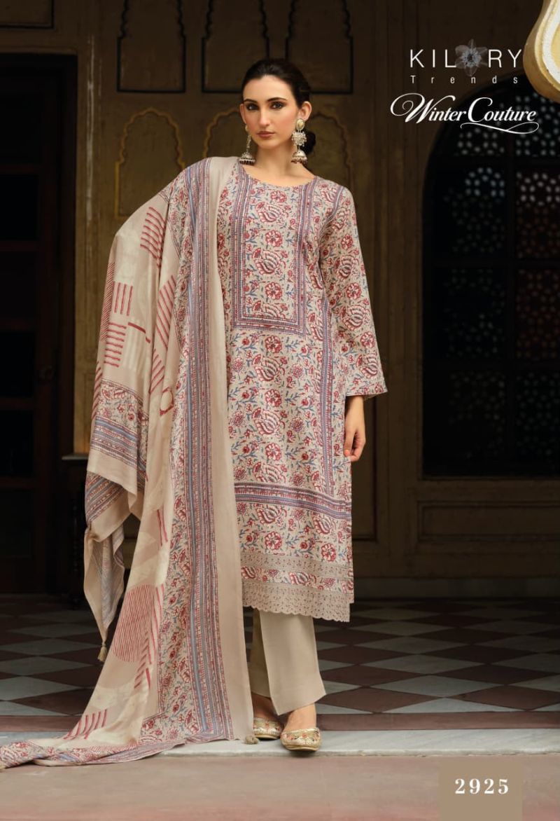 Kilory Winter Couture Viscose Pashmina Digital Print Embroidered Salwar Kameez