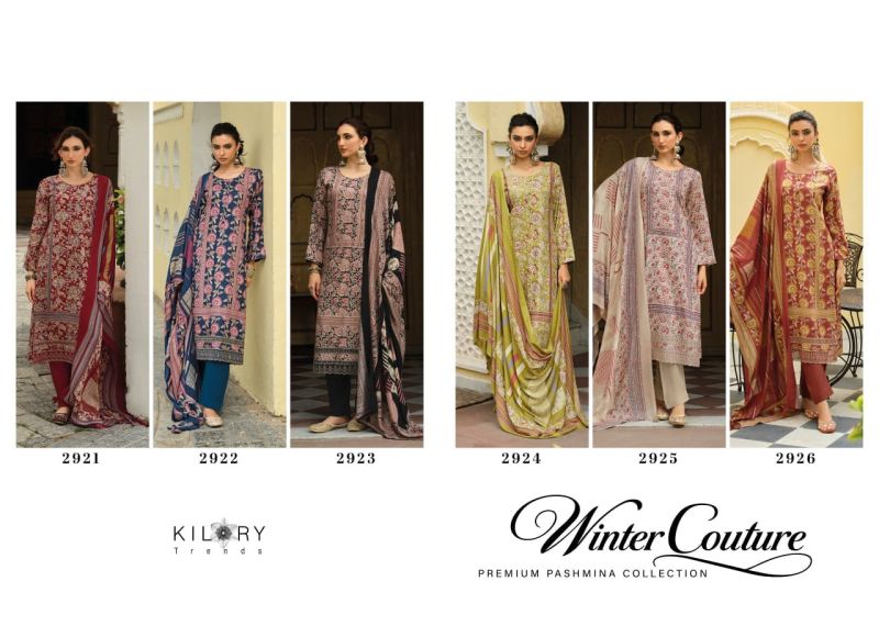 Kilory Winter Couture Viscose Pashmina Digital Print Embroidered Salwar Kameez — Wholesale Salwar Suits, Kilory Trends wholesale from Surat — Photo 7