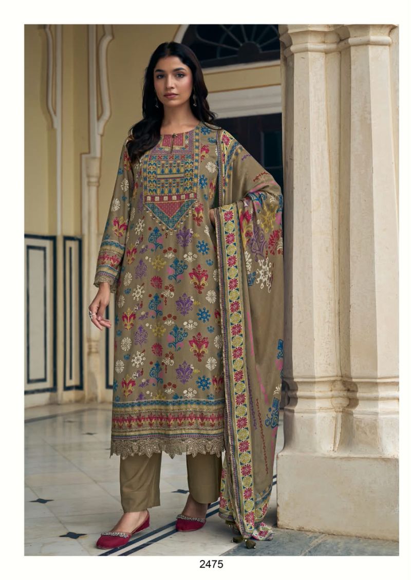 Kimora Qissa Muslin Digital Print Embroidered Salwar Kameez Collection — Wholesale Salwar Suits, Kimora wholesale from Surat — Photo 2