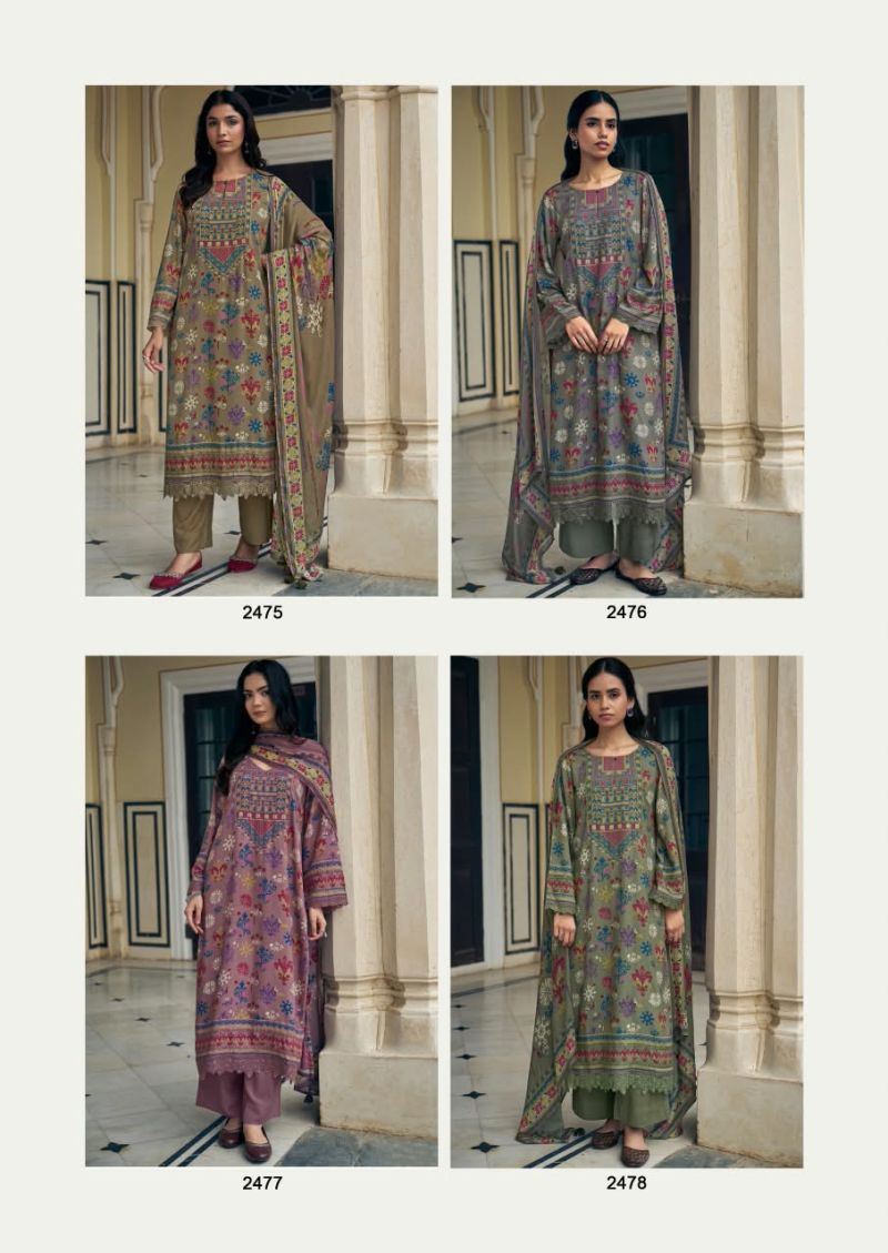 Kimora Qissa Muslin Digital Print Embroidered Salwar Kameez Collection — Wholesale Salwar Suits, Kimora wholesale from Surat — Photo 6