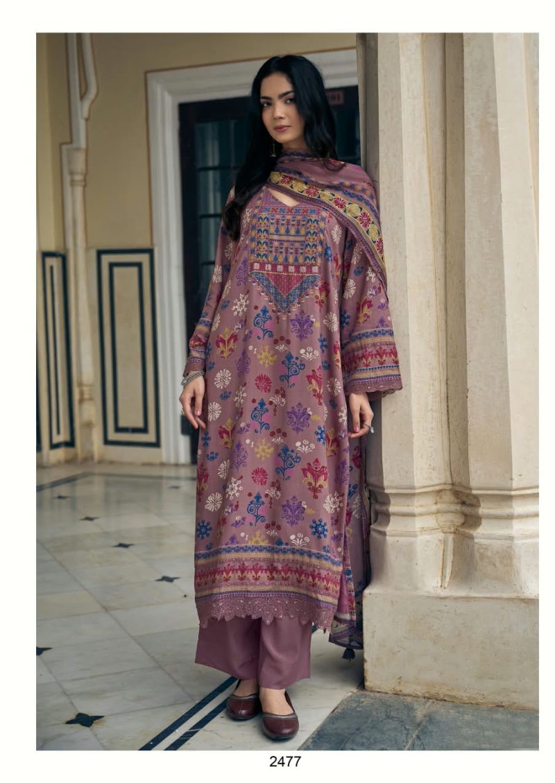 Kimora Qissa Muslin Digital Print Embroidered Salwar Kameez Collection — Wholesale Salwar Suits, Kimora wholesale from Surat — Photo 4