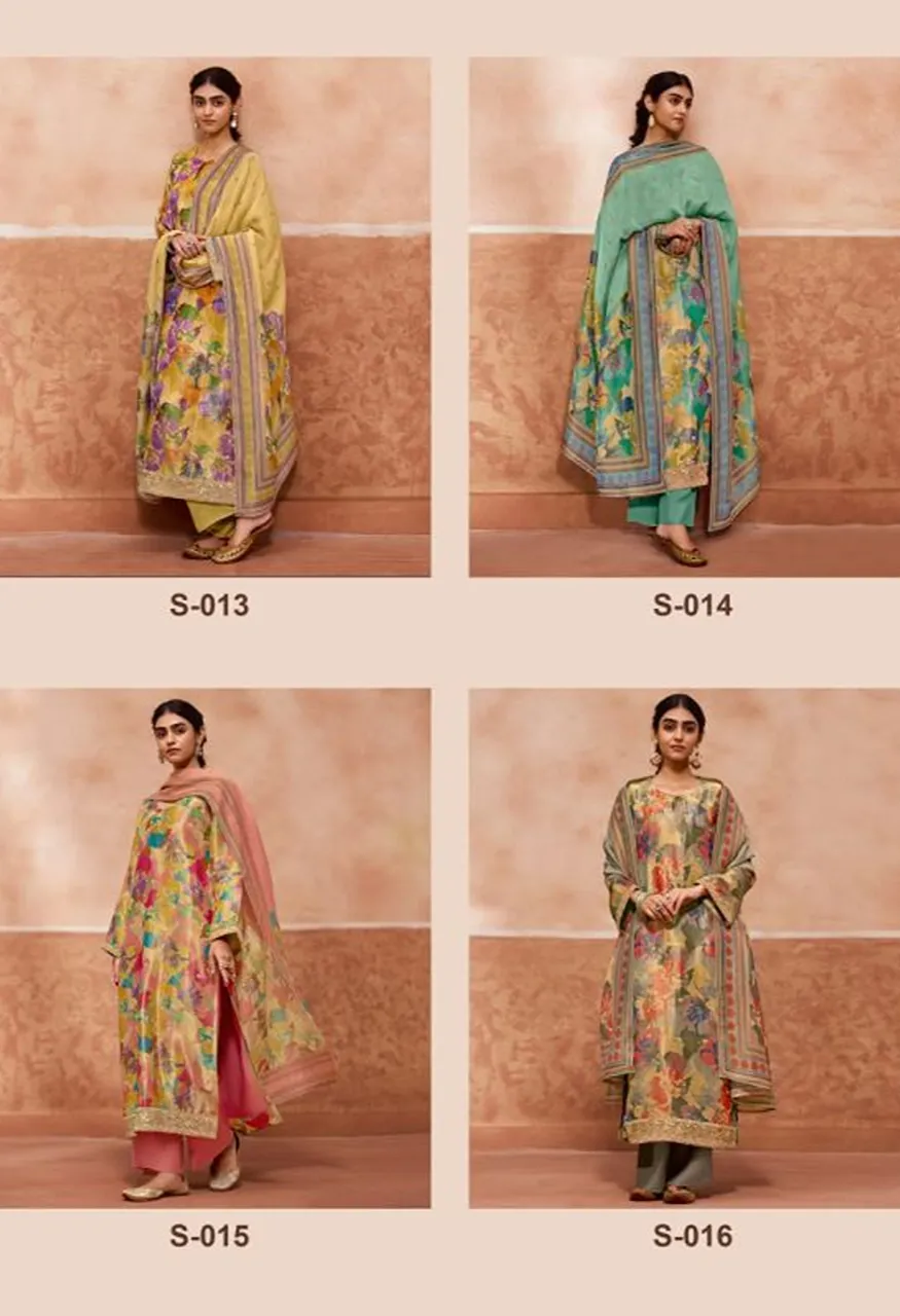 Kimora Sohni Lashkara Kanjivaram Weaving Digital Print Salwar Kameez Catalog — Wholesale Dress Material, Kimora wholesale from Surat — Photo 6
