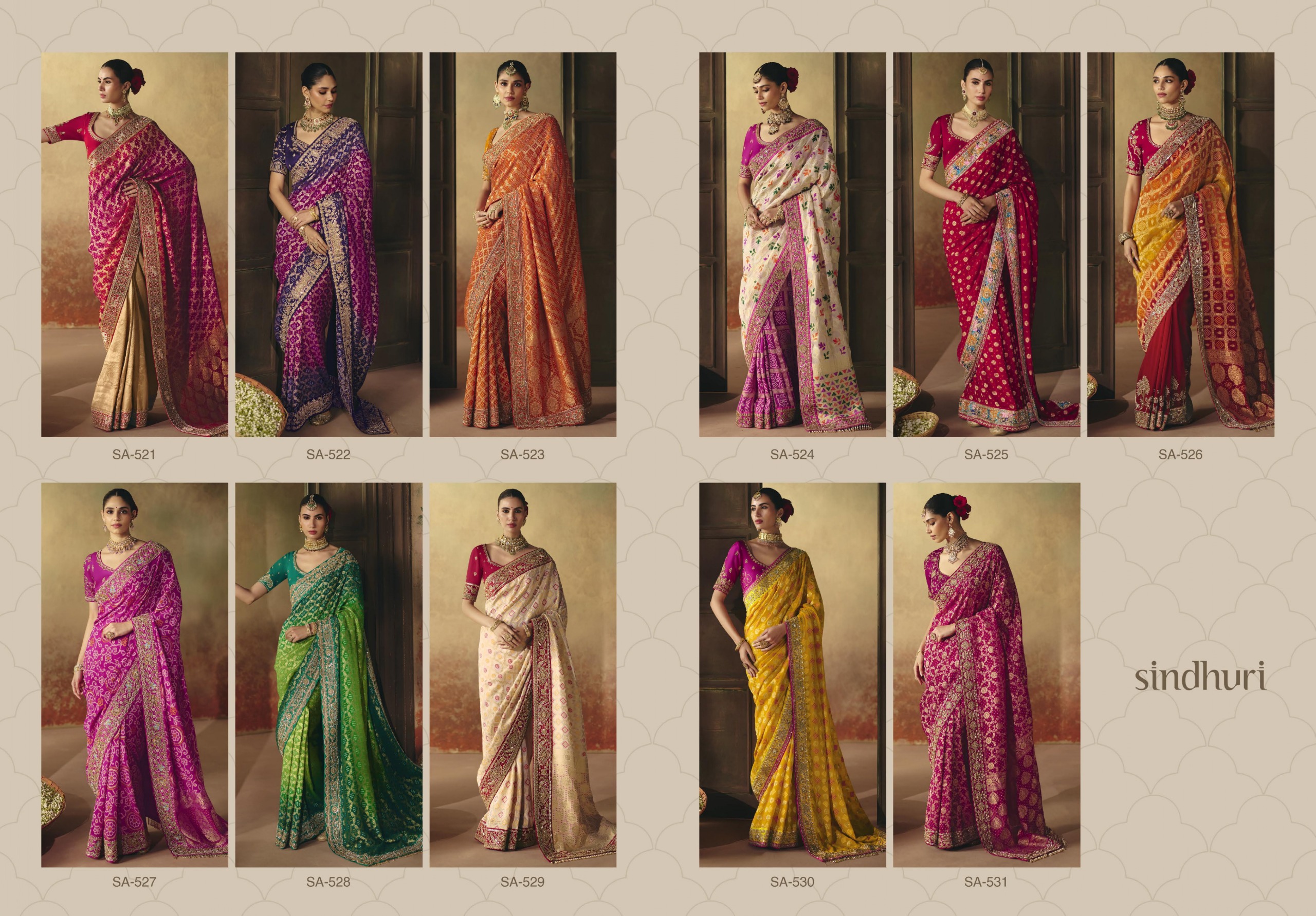 Kimora Suhag Pure Khaddi Bandhani Georgette Saree Collection — Wholesale Sarees, Kimora wholesale from Surat — Photo 13