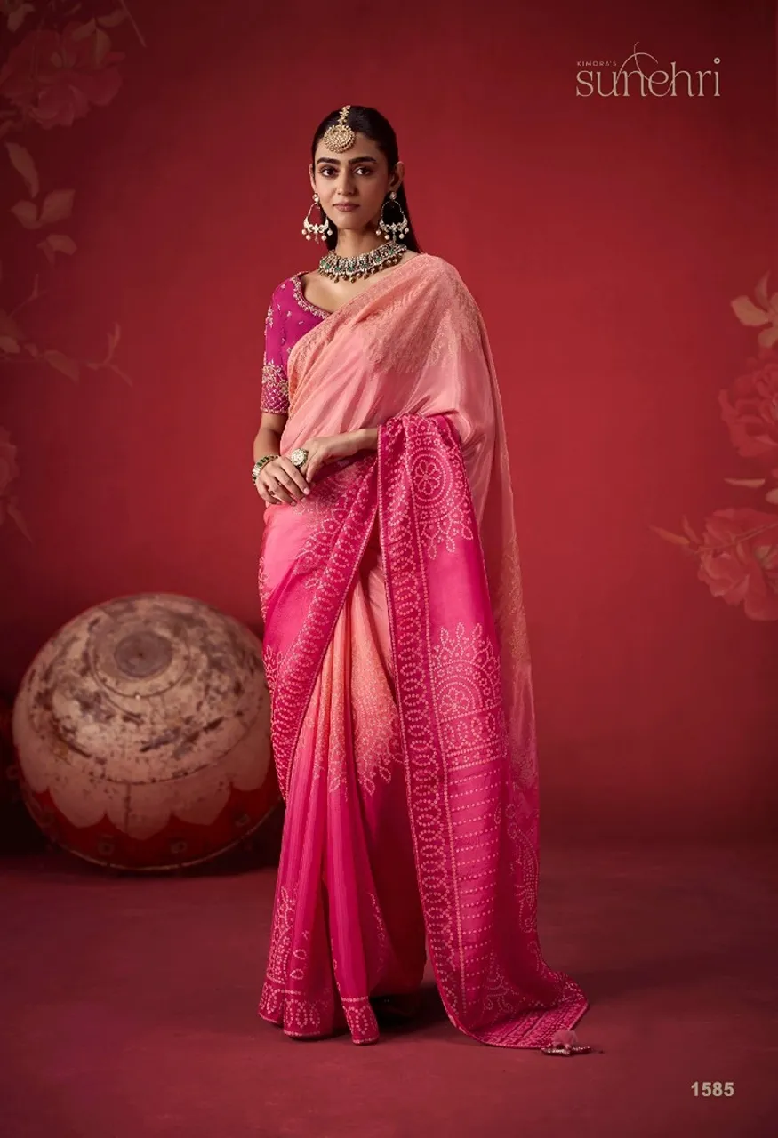 Kimora The Royal Edit Series 1581 1591 Rich Dola Crape soft silk Saree Collection — Wholesale Sarees, Kimora wholesale from Surat — Photo 10