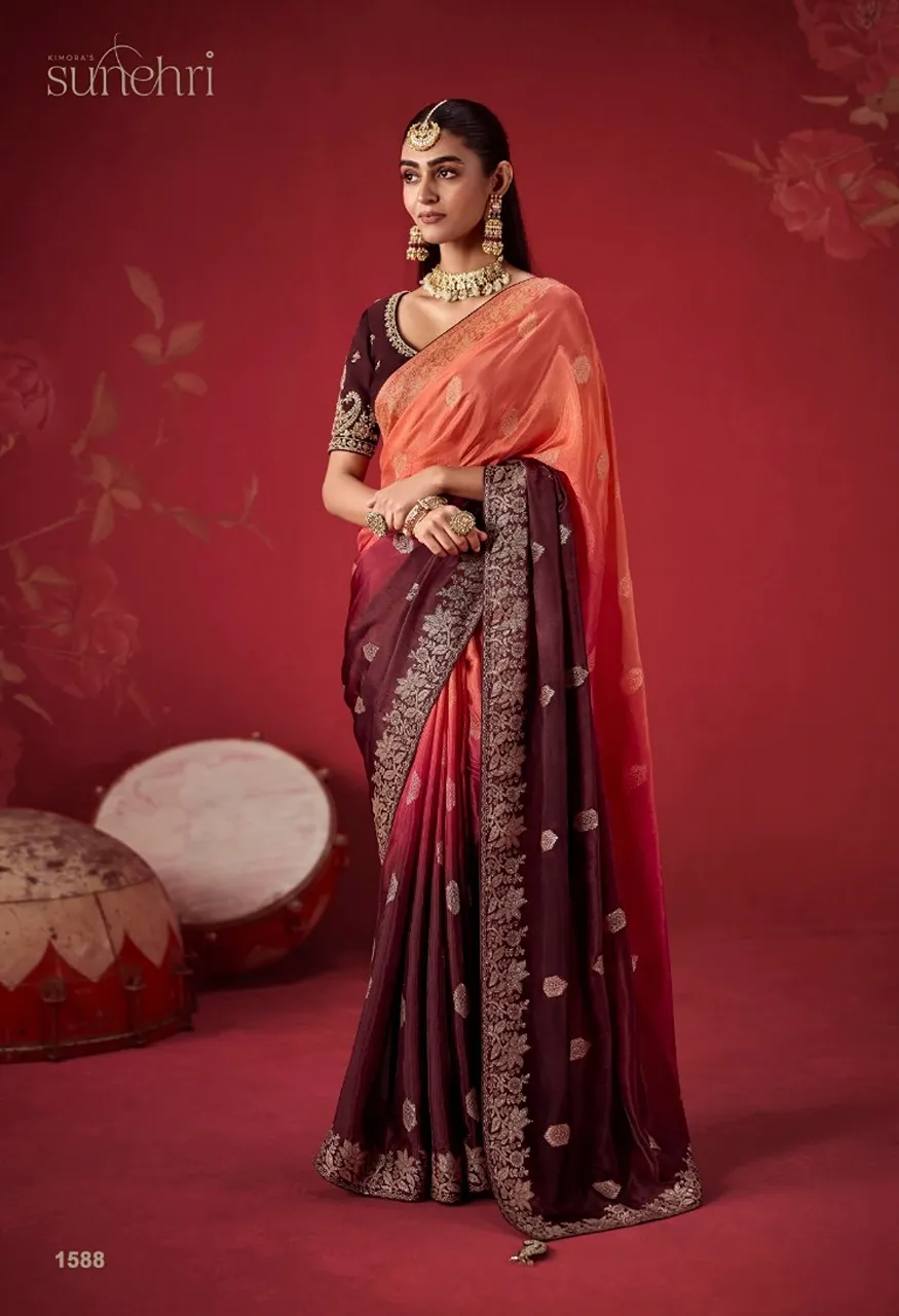 Kimora The Royal Edit Series 1581 1591 Rich Dola Crape soft silk Saree Collection