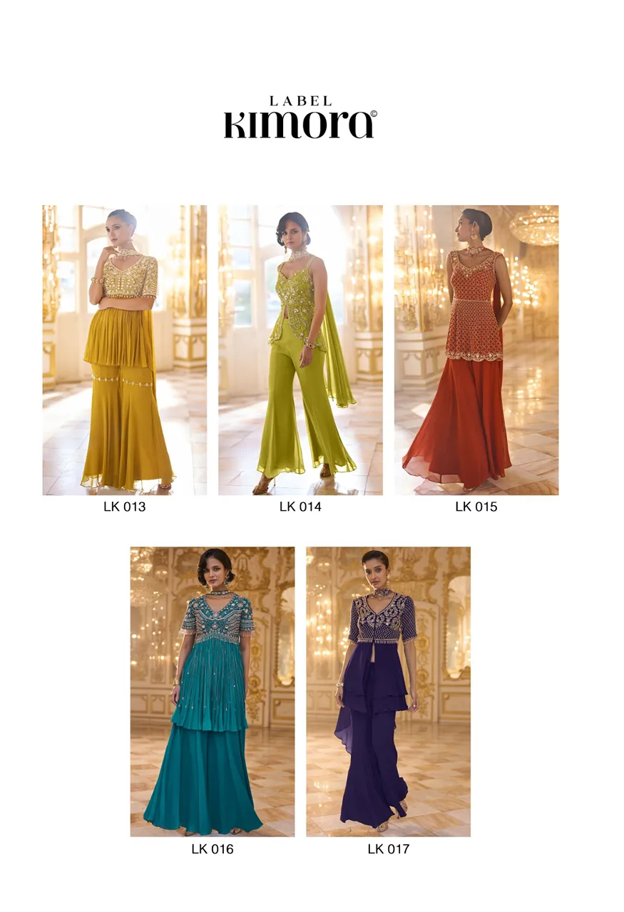 Label Kimora Vol 4 Designer Peplum Set with Sequin, Beads &amp; Embroidery Work — Indo Western, Kimora wholesale from Surat — view 11