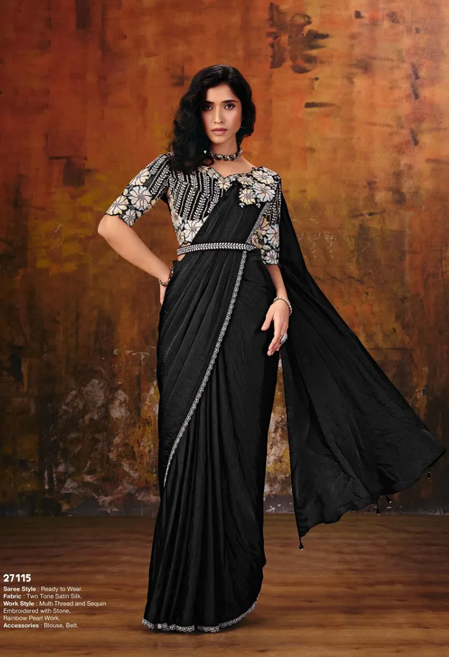 MOHMANTHAN 27100 GUL Mahotsav Ready to wear Designer Drape Saree Collection — Wholesale Sarees, Mahotsav wholesale from Surat — view 6