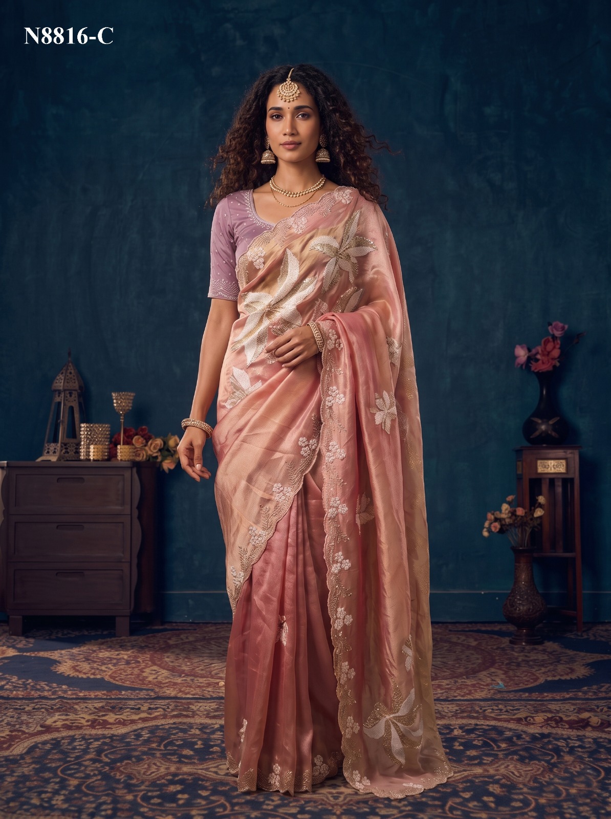 Mahotsav Nimaya Sanskriti Vol 01 Organza Silk Saree Collection — Wholesale Sarees, Mahotsav wholesale from Surat — view 7