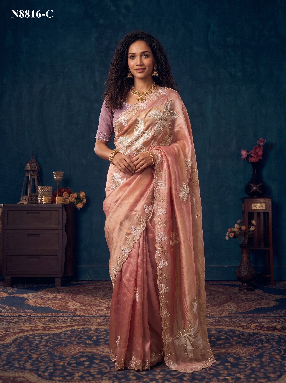 Mahotsav Nimaya Sanskriti Vol 01 Organza Silk Saree Collection — Wholesale Sarees, Mahotsav wholesale from Surat — view 6