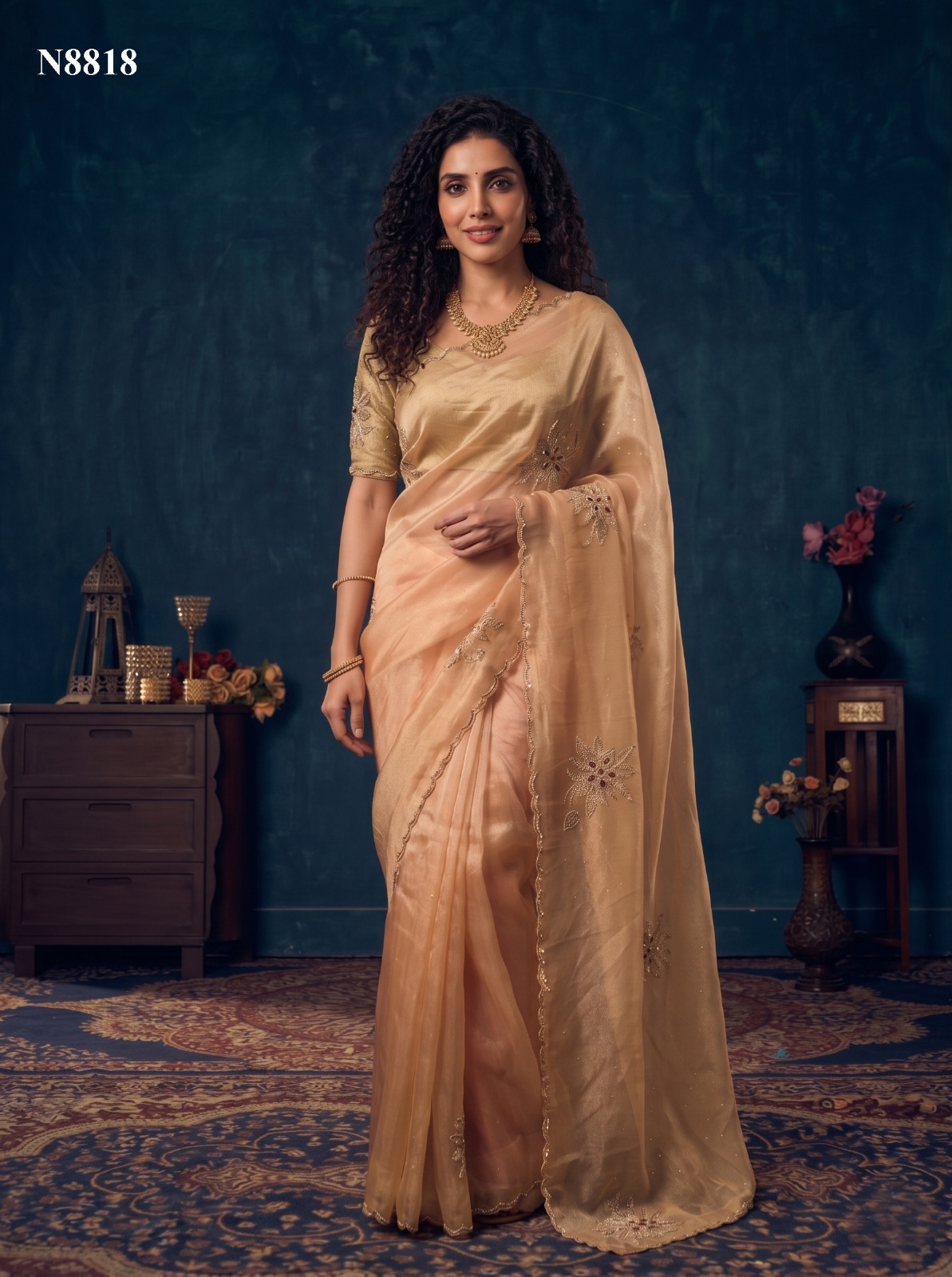 Mahotsav Nimaya Sanskriti Vol 01 Organza Silk Saree Collection — Wholesale Sarees, Mahotsav wholesale from Surat — view 5