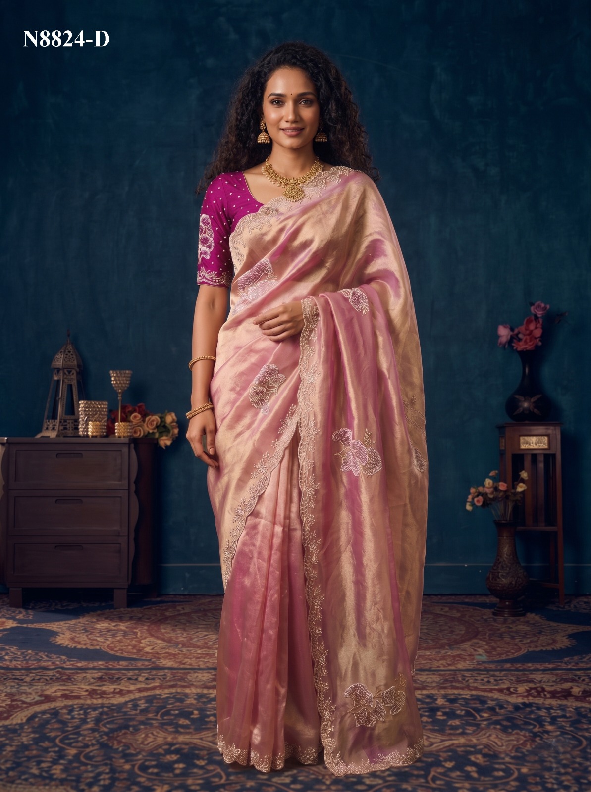 Mahotsav Nimaya Sanskriti Vol 01 Organza Silk Saree Collection — Wholesale Sarees, Mahotsav wholesale from Surat — view 4