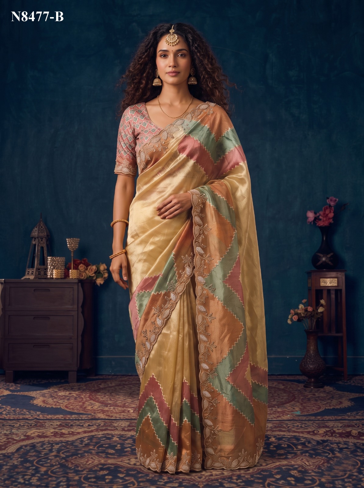 Mahotsav Nimaya Sanskriti Vol 01 Organza Silk Saree Collection — Wholesale Sarees, Mahotsav wholesale from Surat — view 9